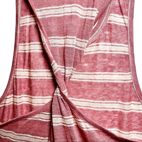 NWT JOIE Brellen 100% Linen Twist Back Midi Dress, Size XS - Picture 3 of 11